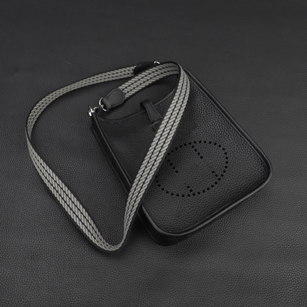 Replaced Shoulder Strap for Kelly 24 Bag, Evelyn Strap Upgrade with Wide Striped Crossbody Woven Strap,Pure Handmade Custom Leather Strap for Luxury Bags