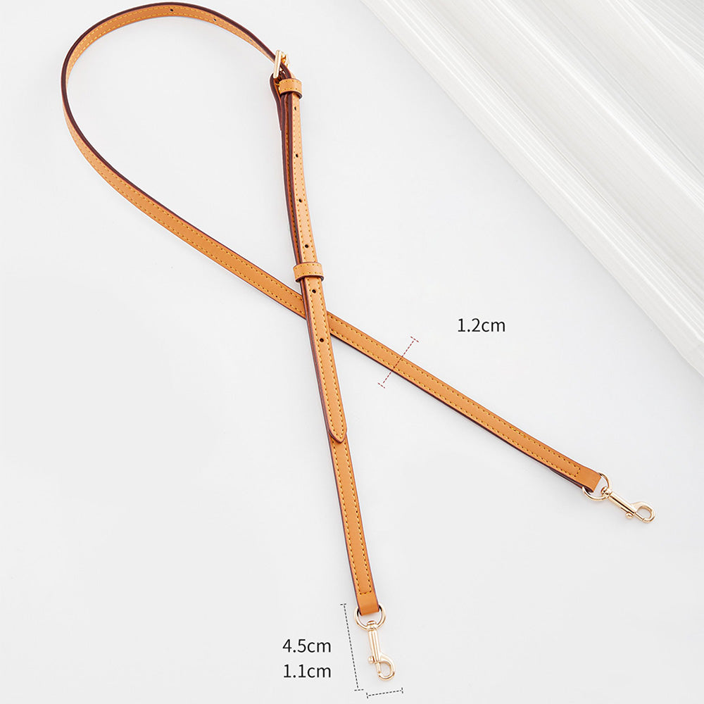 Handmade Leather Adjustable Shoulder Strap | Compatible with Pouch Cylinder Bags, Soft & Fine Craftsmanship