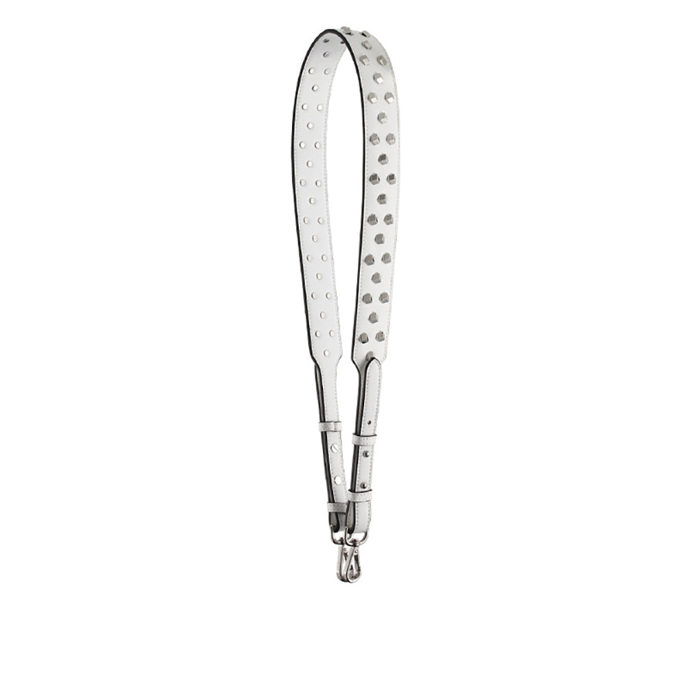 Adjustable Wide Leather Replacement Strap with Diamond Studs for Women's Bags – Crossbody & Shoulder Strap
