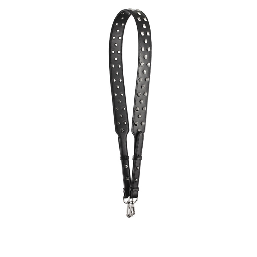 Adjustable Wide Leather Replacement Strap with Diamond Studs for Women's Bags – Crossbody & Shoulder Strap