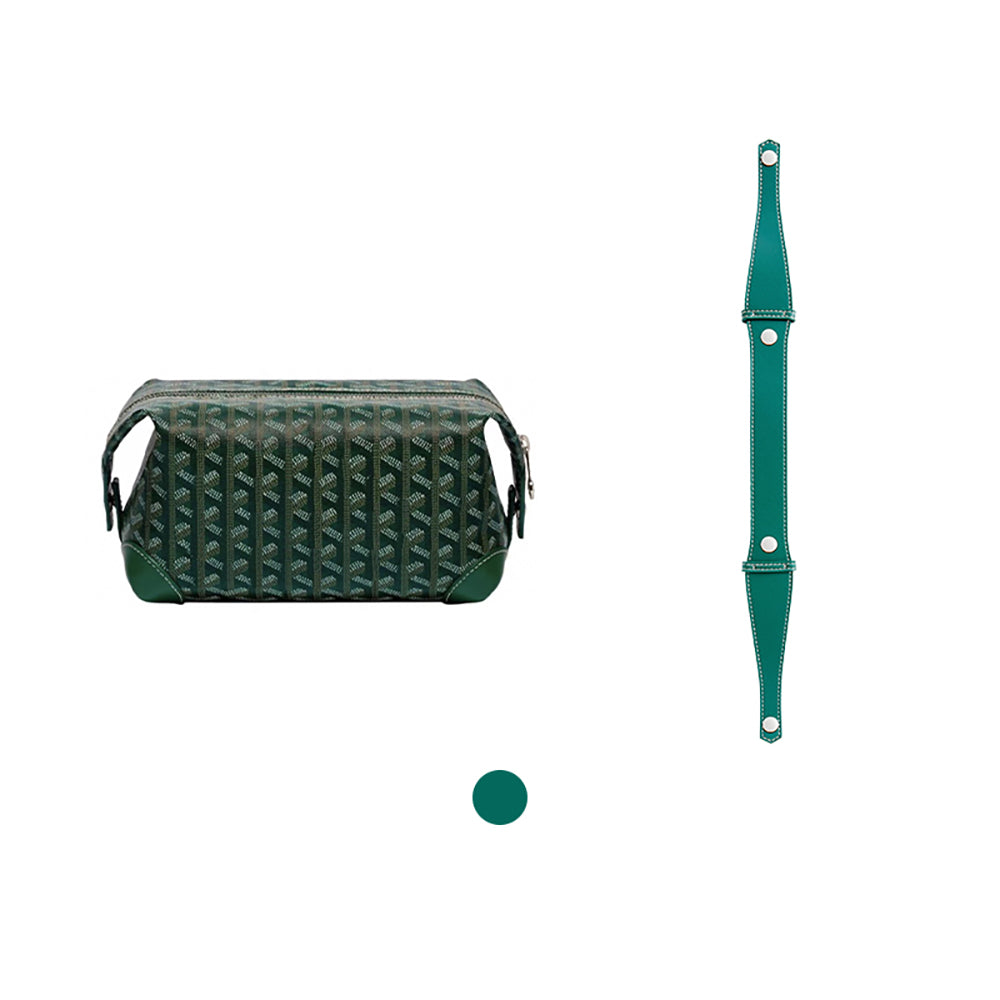 Handcrafted Genuine Leather Handle Strap for Toiletry Bags - Premium Shoulder Strap Upgrade, Handmade with Luxury Leather