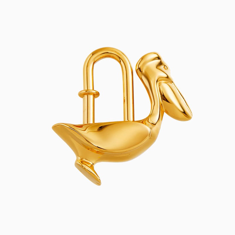 Metal Lock Keychain Pendant for Kelly Bag – Stylish Lock & Key Design Accessory