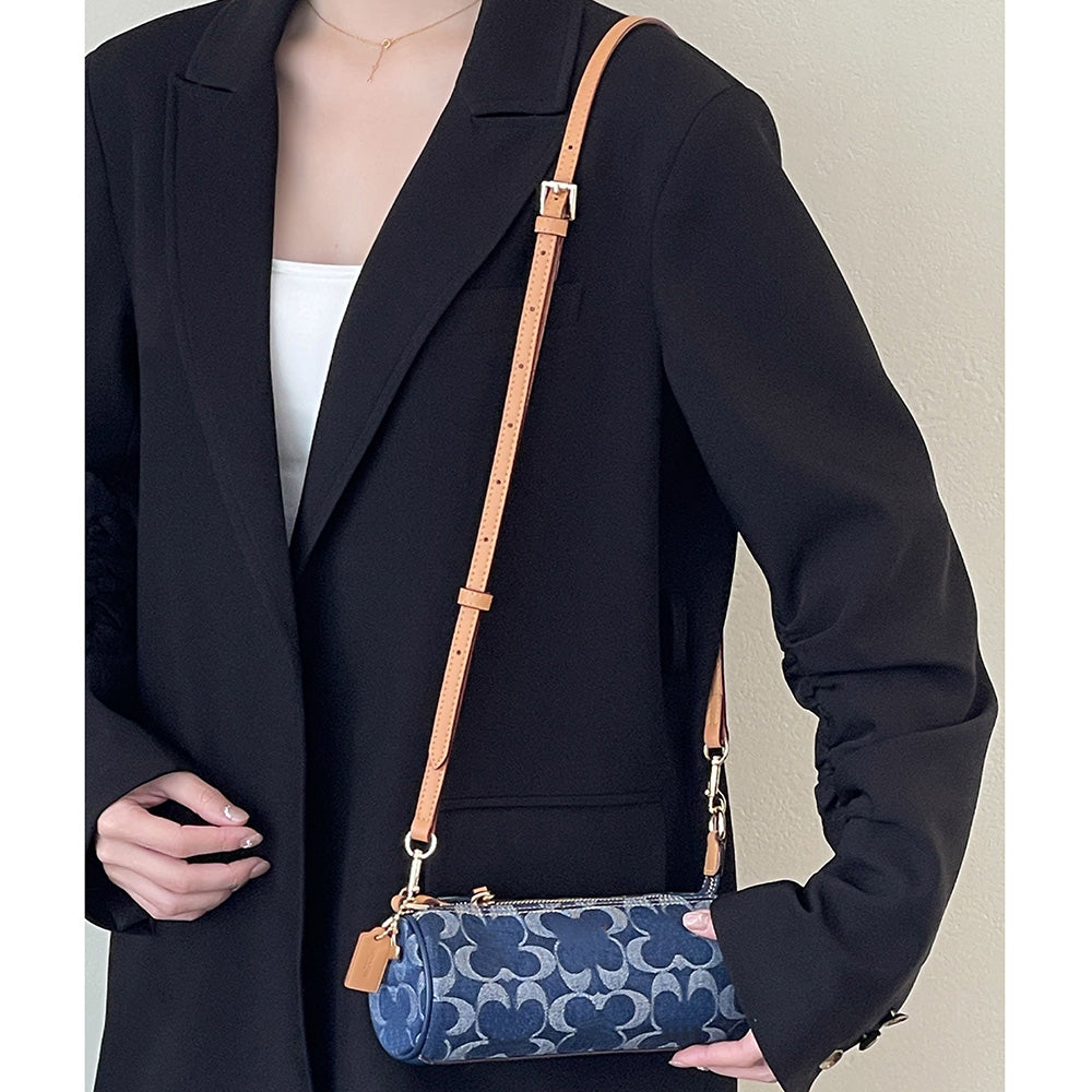 Handmade Leather Adjustable Shoulder Strap | Compatible with Pouch Cylinder Bags, Soft & Fine Craftsmanship