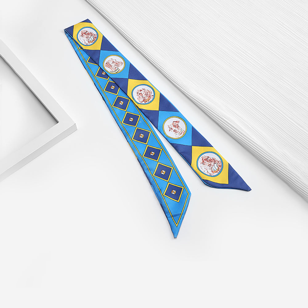 Versatile Silk Scarf - Elegant Handbag Handle Strap or Hand Accessory, Lightweight and Fashionable