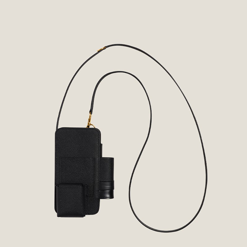 Handmade Genuine Leather Multi-Functional Adjustable Shoulder Strap Crossbody Phone Case Backpack