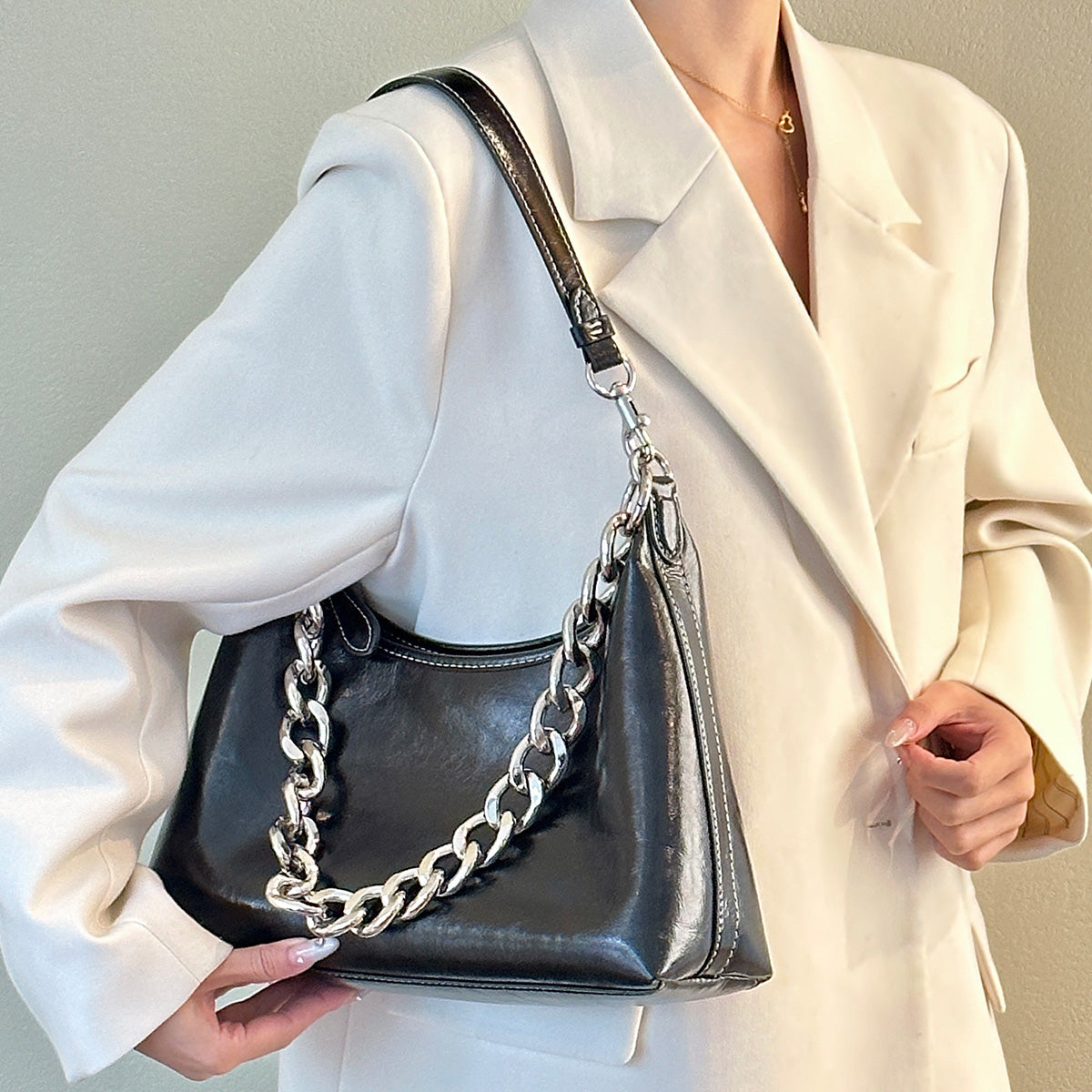 Metal Extender Chain & Decorative Chain for Bag Customization, Perfect for Juliet30 Underarm Bag, Stylish & Versatile Replacement Chains