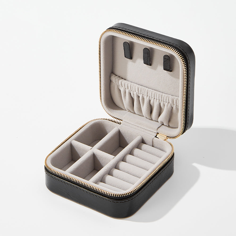 Premium Leather Jewelry Box - Earrings, Necklaces, Large Capacity