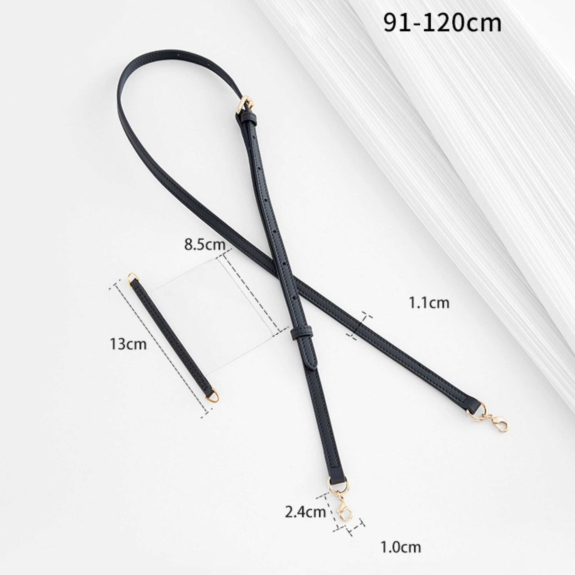 Transparent Chain Crossbody Strap & Inner Pouch for Women’s Wallet - Leather Adjustable Strap, Perfect for Card Holders, Clutch, and Handbag Makeovers
