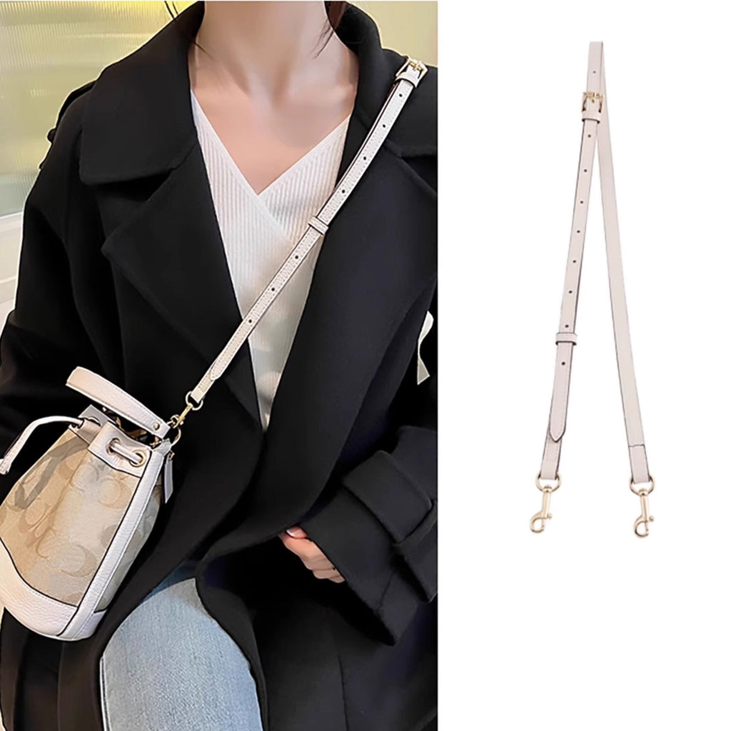 Handmade Genuine Leather Adjustable Shoulder Strap – Replacement Strap for Small Women's Crossbody Bags, Premium Leather, Customizable Length