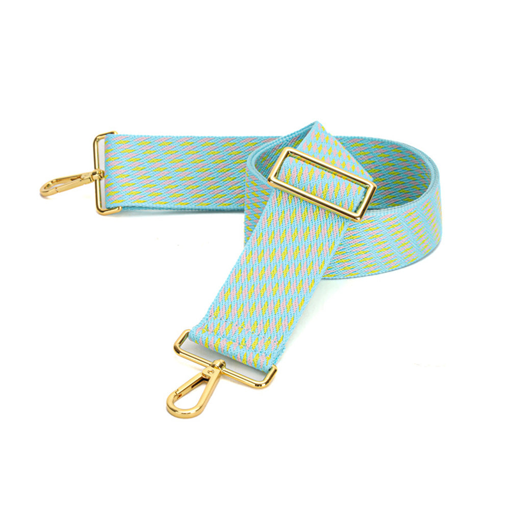 Adjustable Canvas Shoulder Strap – Woven Wide Strap for Bucket Bag Replacement