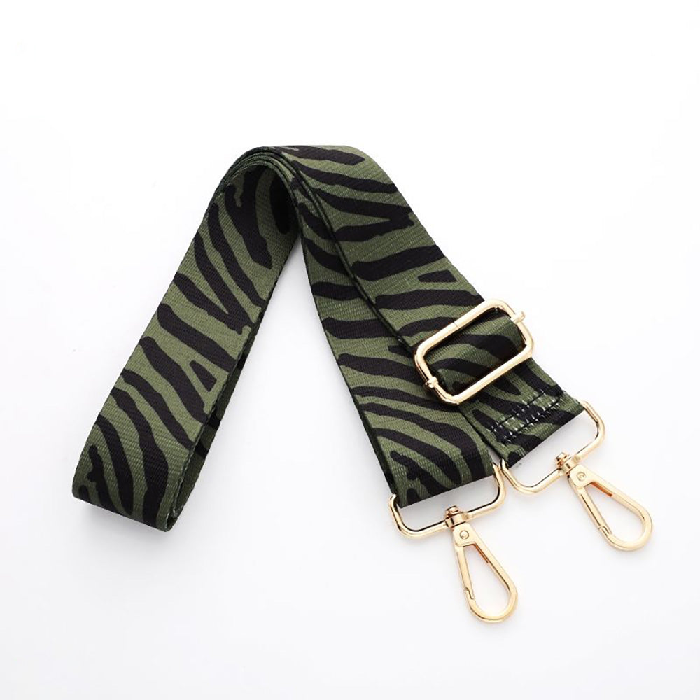Custom Handmade 3.8cm Wide Adjustable Nylon Canvas Shoulder Strap with Colorful Accessories - Crossbody Replacement Strap