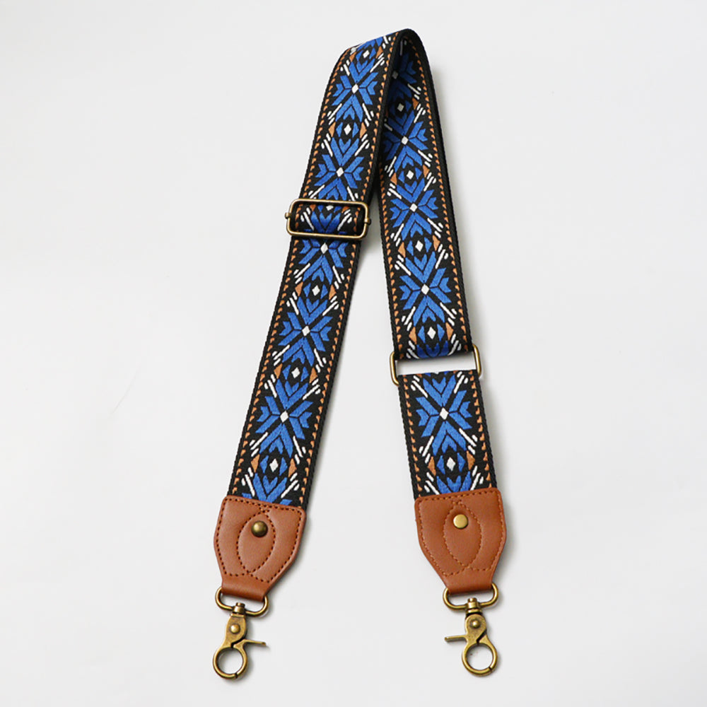 Ethnic Style Adjustable Canvas Shoulder Strap - Wide & Comfortable Crossbody Bag Replacement Strap