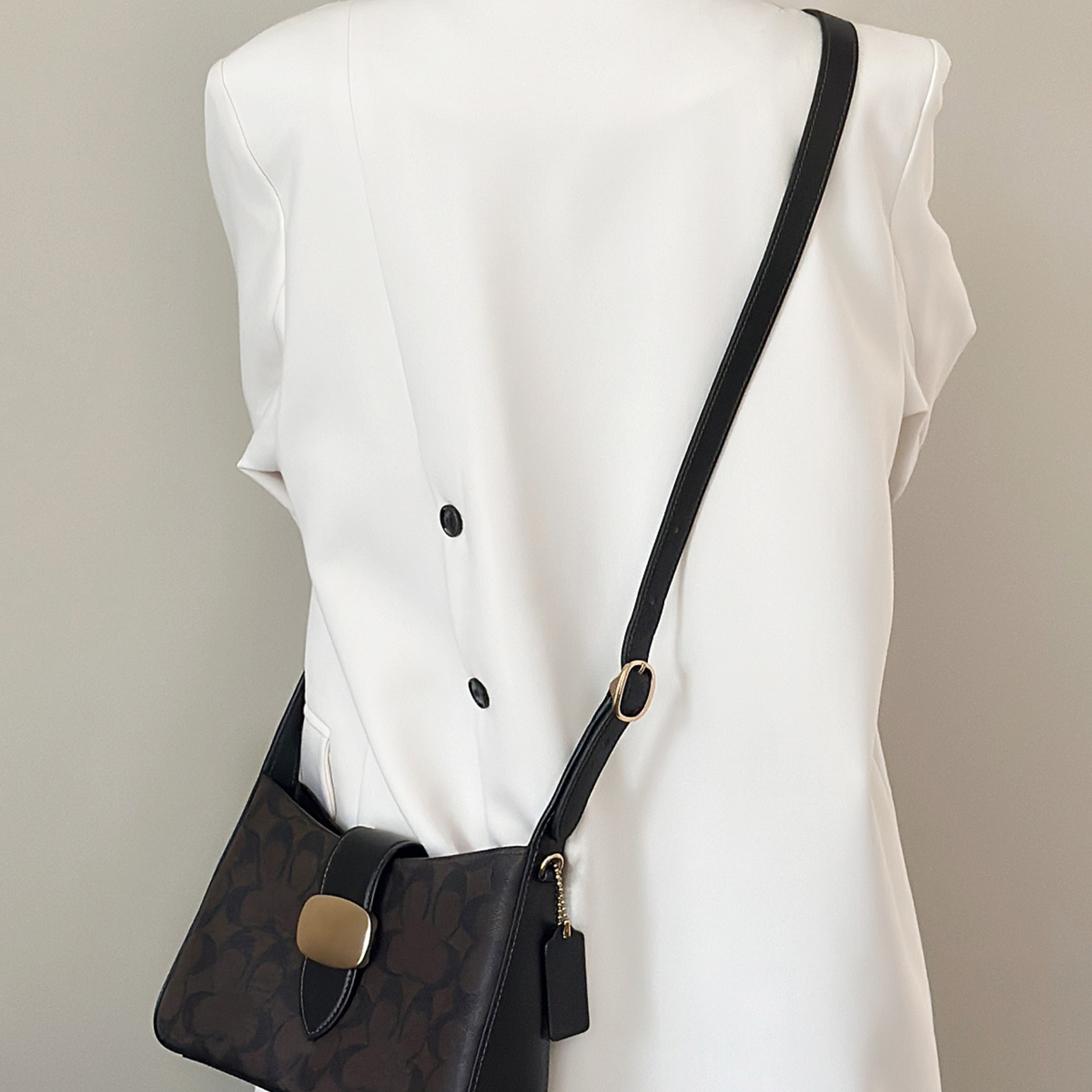 Handmade Black Leather Extended Shoulder Strap for Eliza25 Underarm Bag – Crossbody Strap Upgrade, Premium Leather, Customizable Length, DIY Bag Accessory