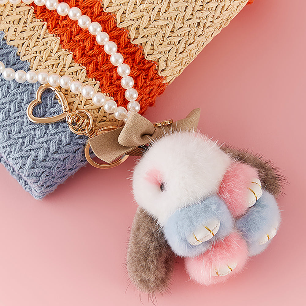Cute Bunny Plush Bag Charm - Soft Plush Doll Keychain, Perfect Birthday Gift for Girlfriend, Valentine's Day Gift