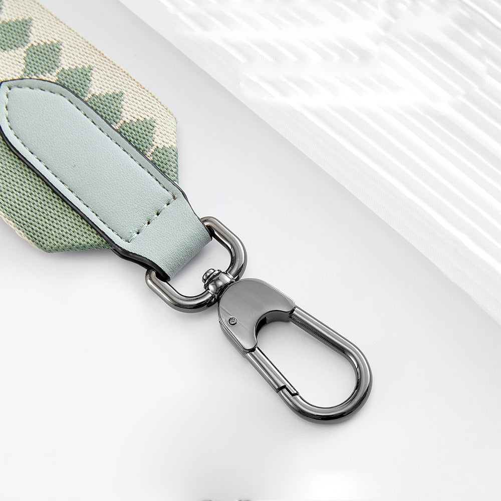 Handcrafted Canvas Shoulder Strap - Color Block Design, Replacement Strap for Crossbody & Shoulder Bags