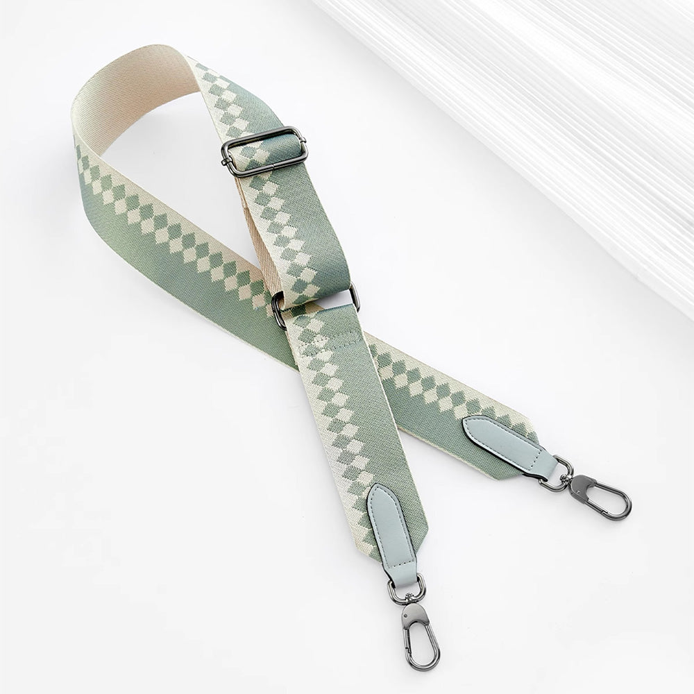 Handcrafted Canvas Shoulder Strap - Color Block Design, Replacement Strap for Crossbody & Shoulder Bags
