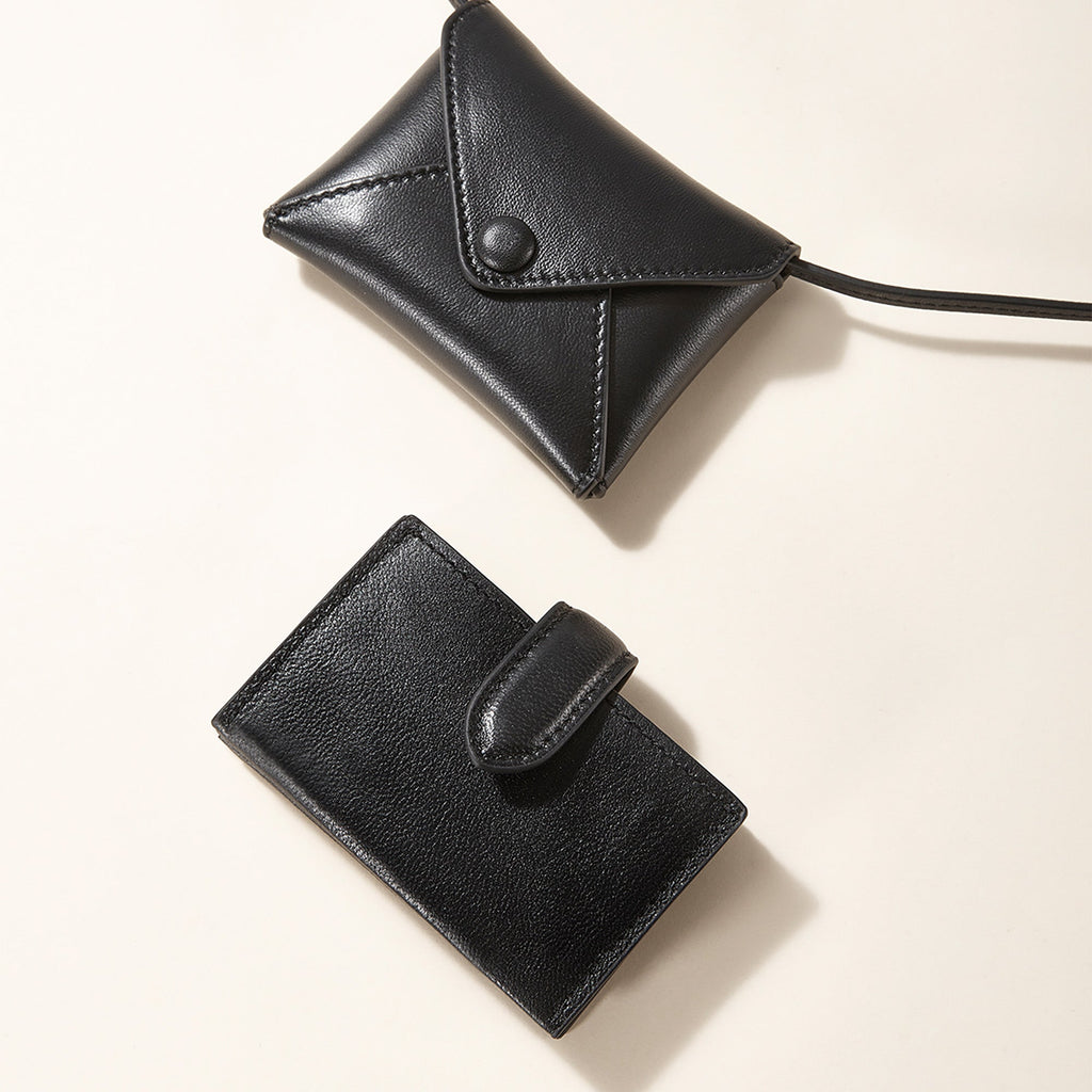 Handcrafted Genuine Leather Card Holder & Coin Purse - Multi-Card Slots, Envelope Crossbody Bag, Multi-Functional Waist Bag, Handmade from Premium Top-Grain Leather