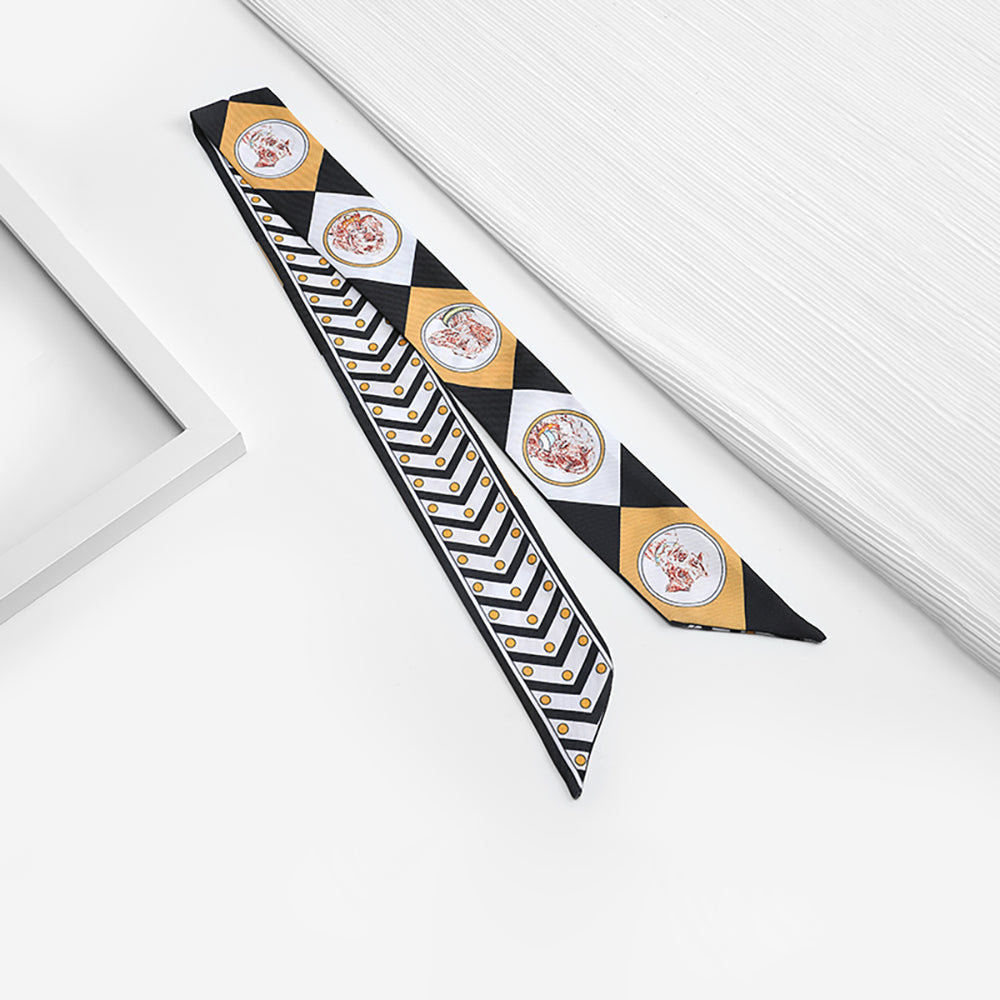 Versatile Silk Scarf - Elegant Handbag Handle Strap or Hand Accessory, Lightweight and Fashionable