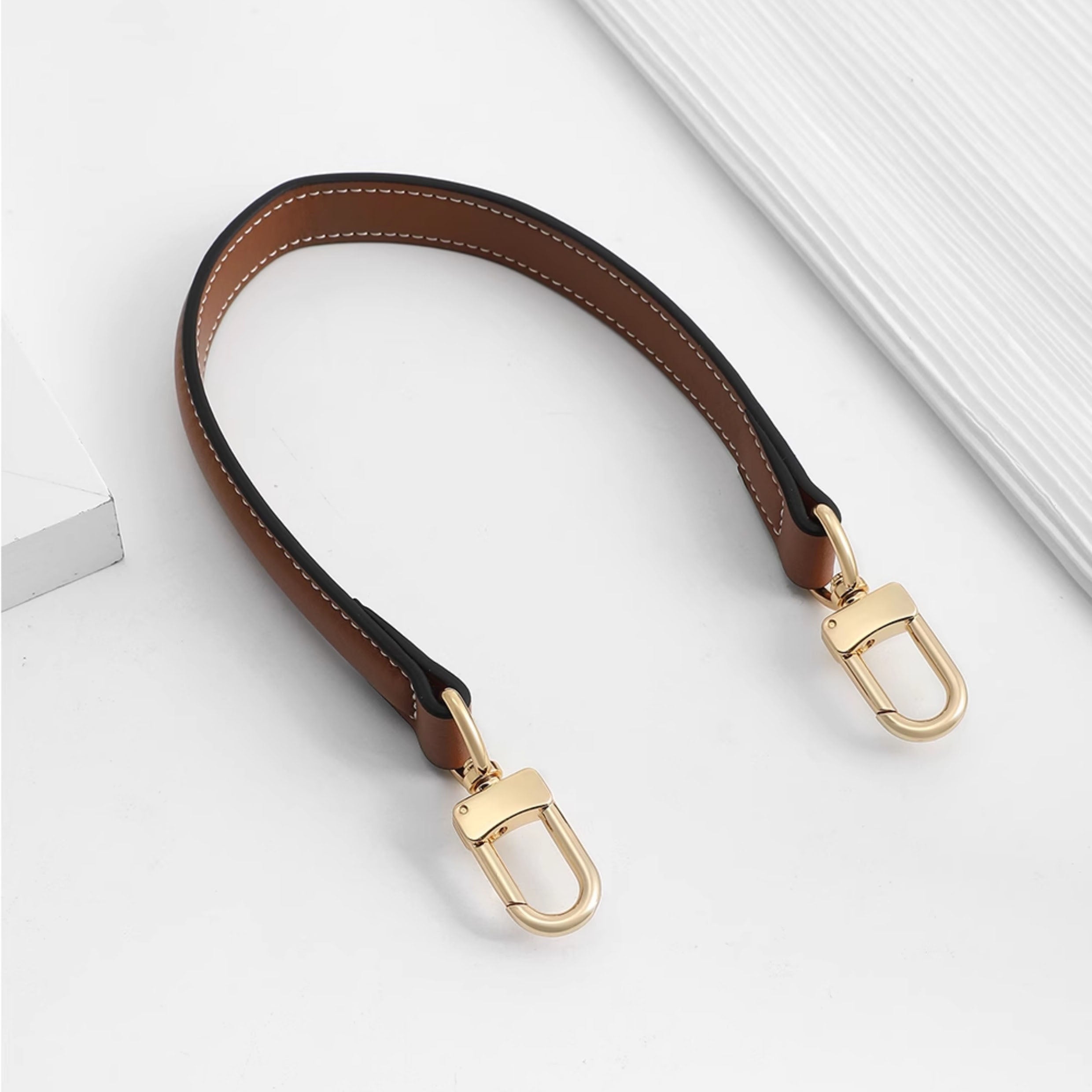 Genuine Leather Shoulder Strap for Tote and Crossbody Bags - Replacement Handle for Handbags