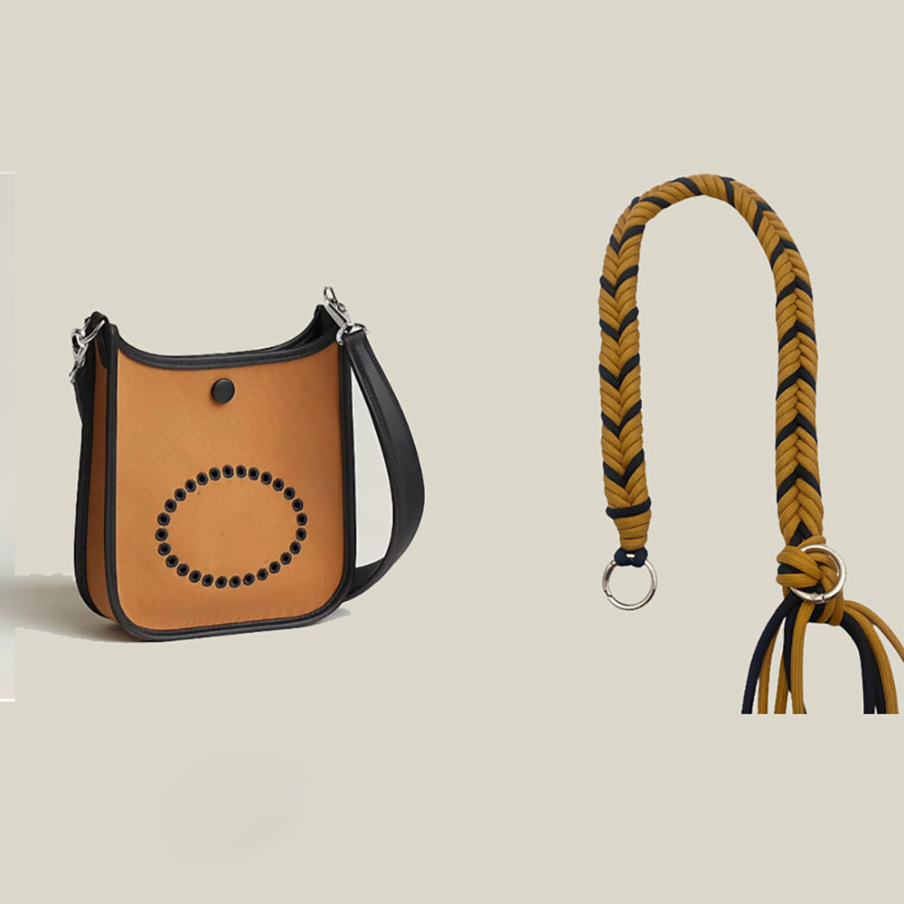Handcrafted Colorful Woven Shoulder Strap for 2025 New Evelyne Bag, Customizable Handcrafted Rope Bag Strap