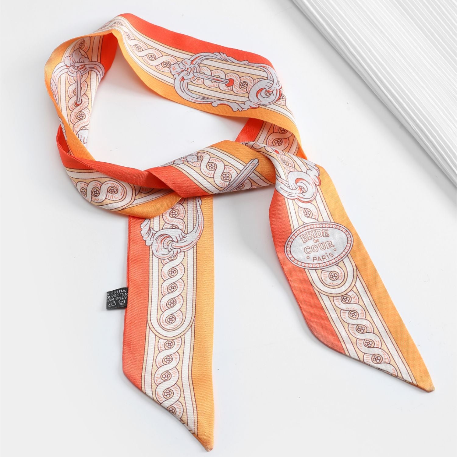 Versatile Silk Scarf - Elegant Handbag Handle Strap or Hand Accessory, Lightweight and Fashionable