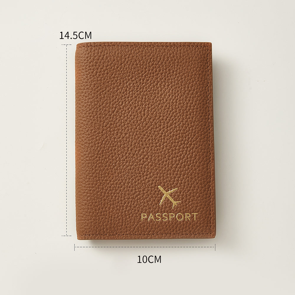 Genuine Leather Passport Holder & Multi-Function Travel Wallet - Travel Card Holder, Document Organizer, Coin Purse, Perfect for International Trips
