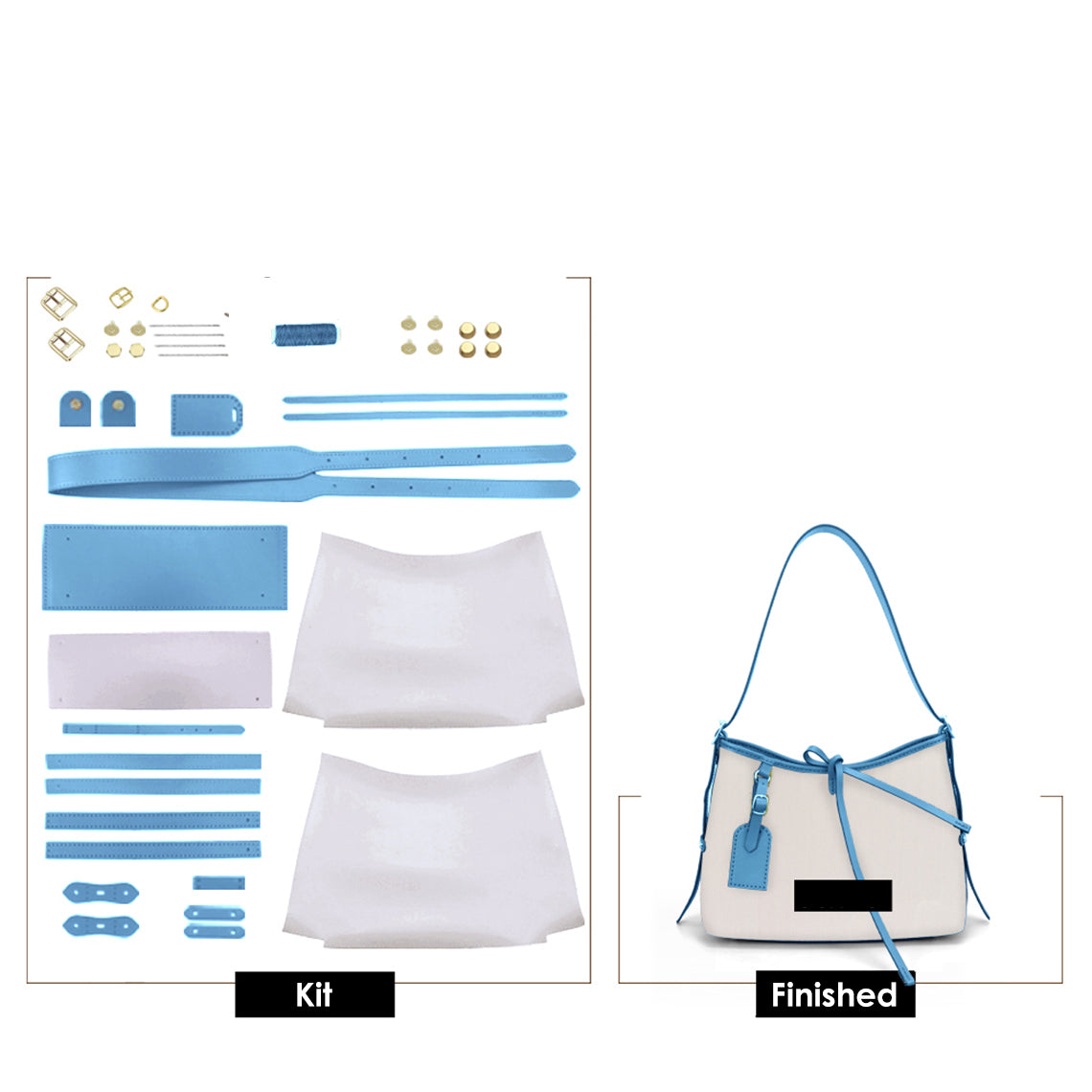 Wirkin® Leather Dustbag Recycle Shoulder Tote DIY Kits