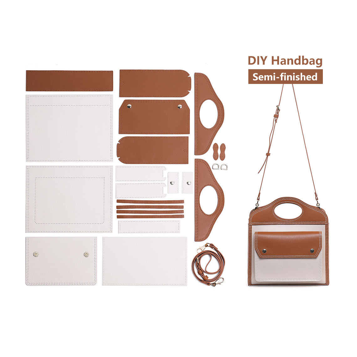 Wirkin™ Leather Lady Pocket Crossbody Bag DIY Kit | Handmade
