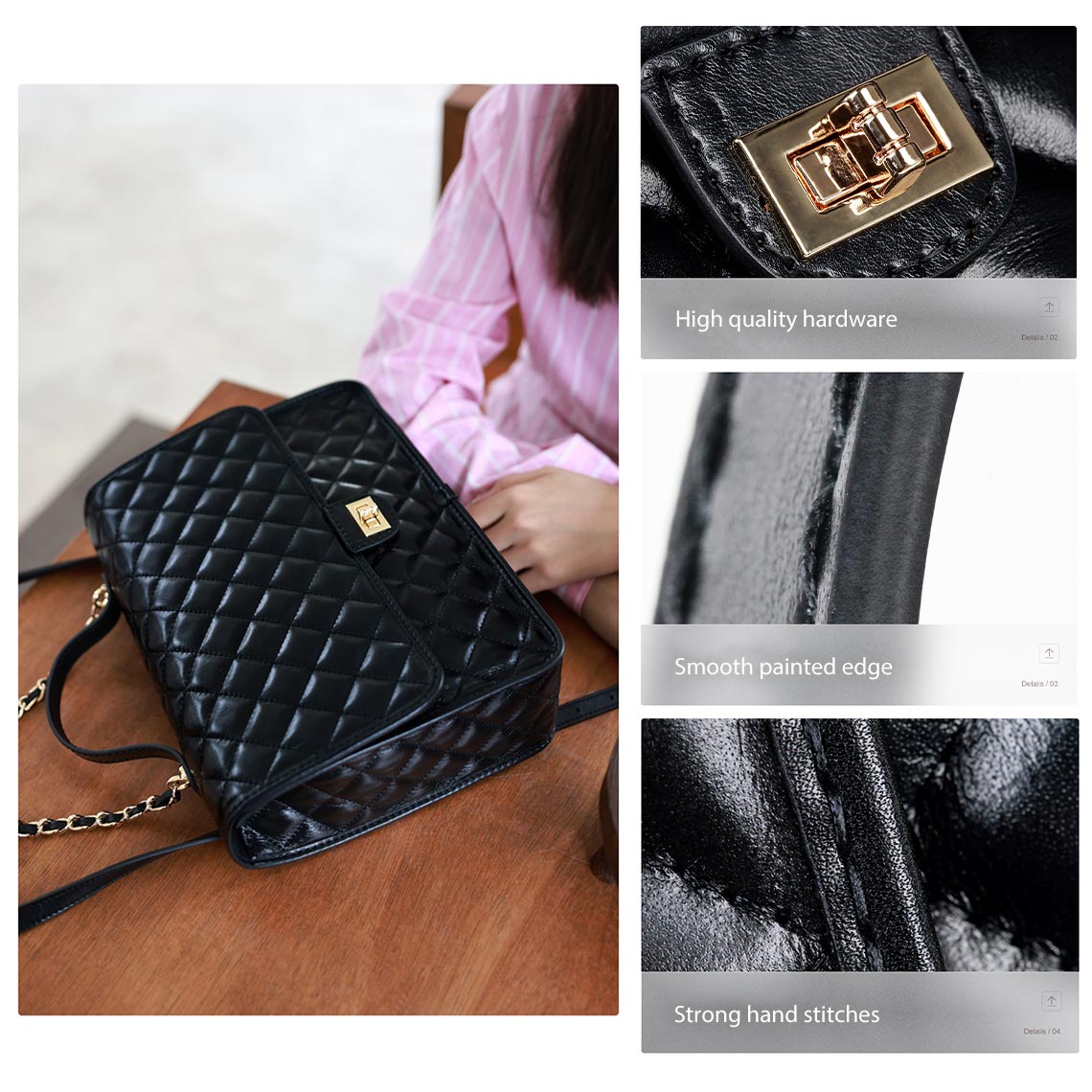 Inspired Chanel Backpack DIY Leather Kit | Genuine Leather Kits - Wirkin®