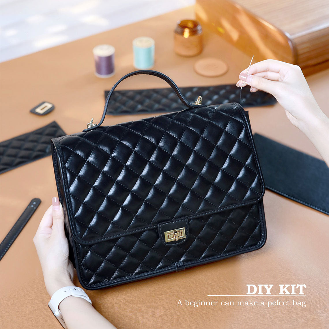 DIY Leather Kit Backpack Kit for Beginners | Hand Sewing Projects - Wirkin®