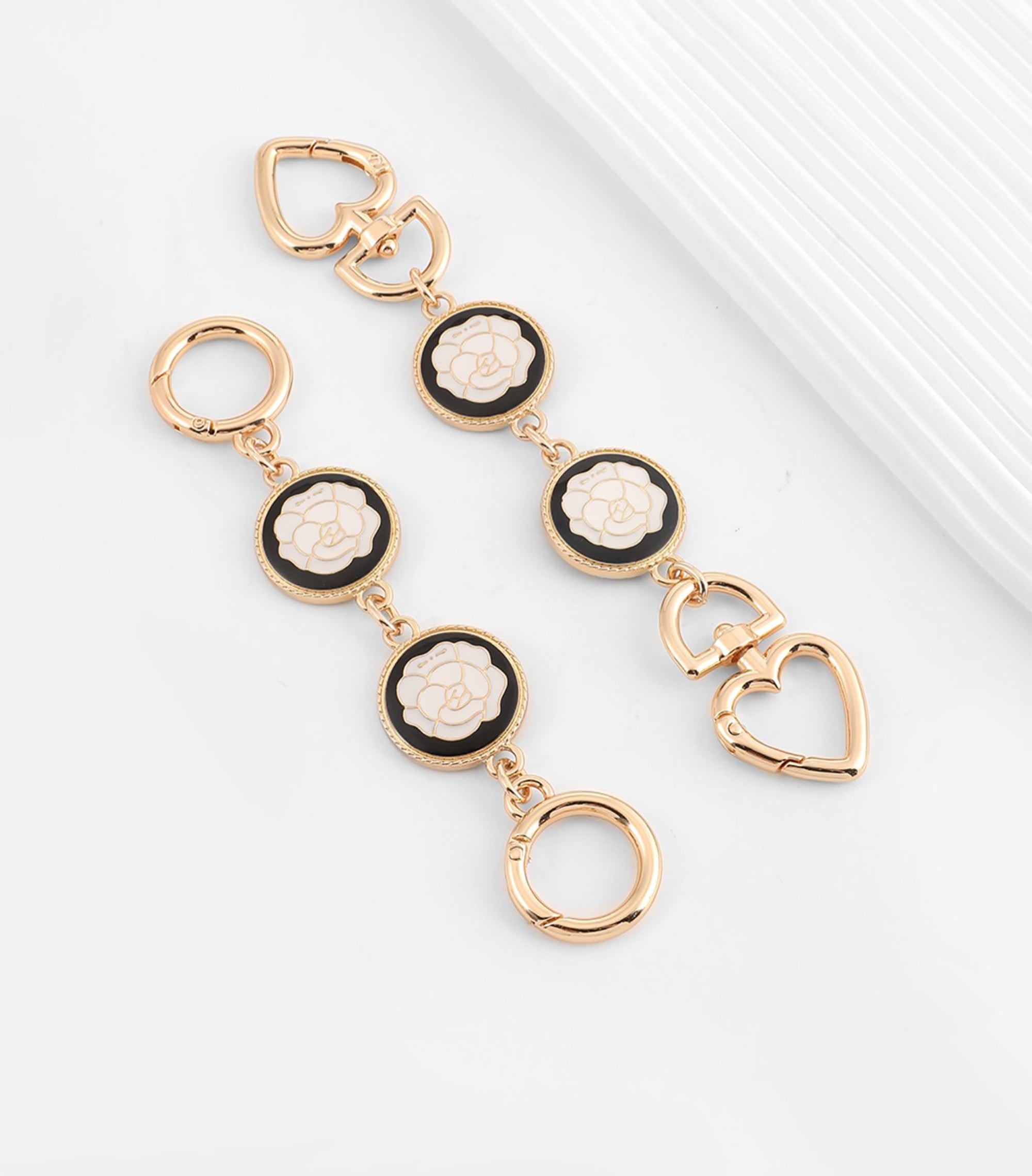 Camellia bag extension chain, handbag extended short chain accessories, suitable for metal accessories of chain bags