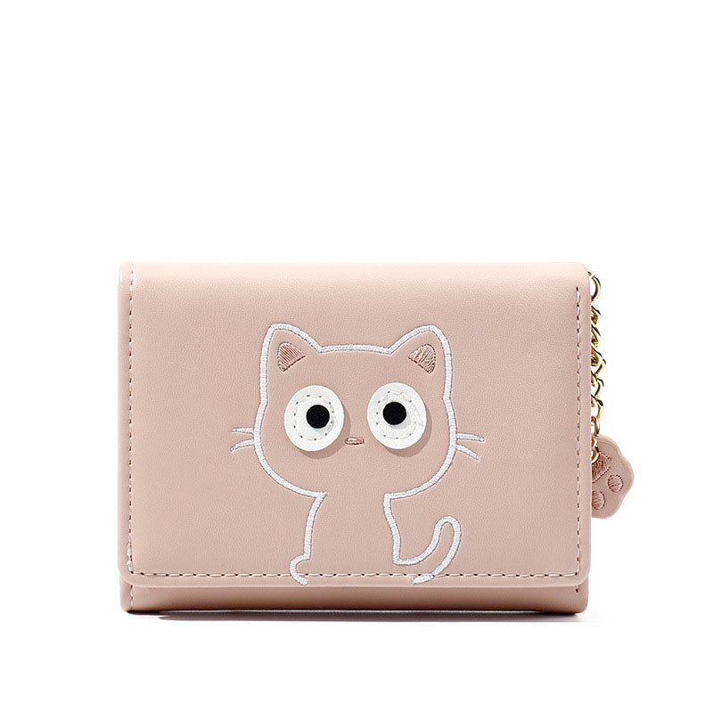 Women’s Vegan Leather Cute Cat Mini Purse image