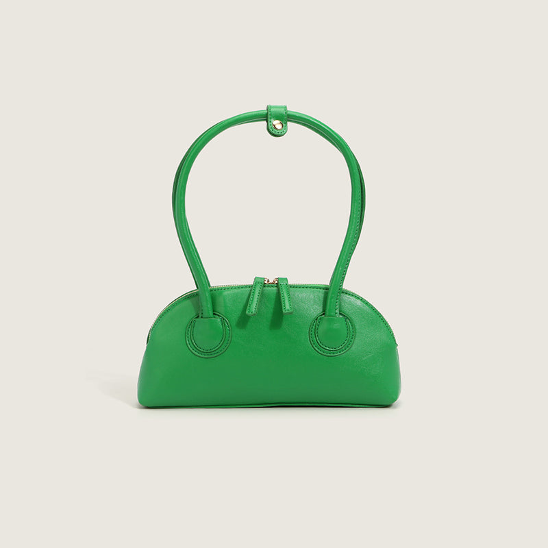 Women’s Small Baguette Shoulder Bags with Zipper image