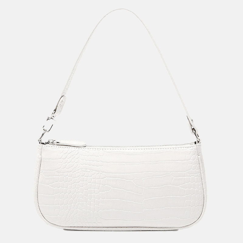 Women’s Classic Croc Print Baguette Bags in Vegan Leather image 3
