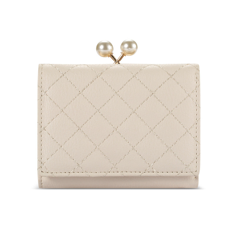 Women’s Quilted Vegan Leather Mini Coin Purse image