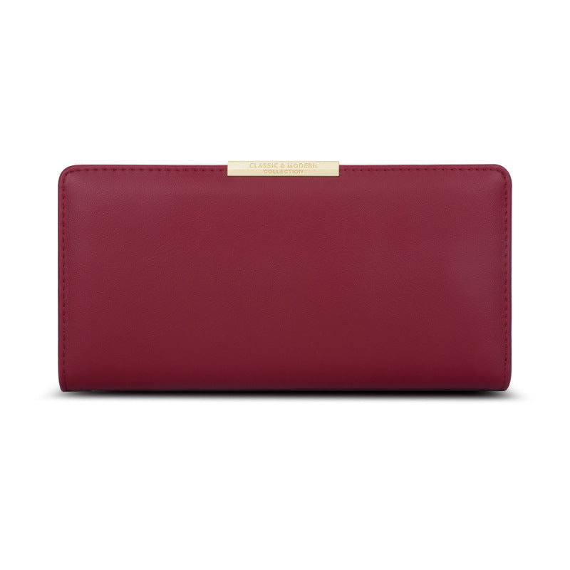 Women’s Vegan Leather Clutch Long Wallets image