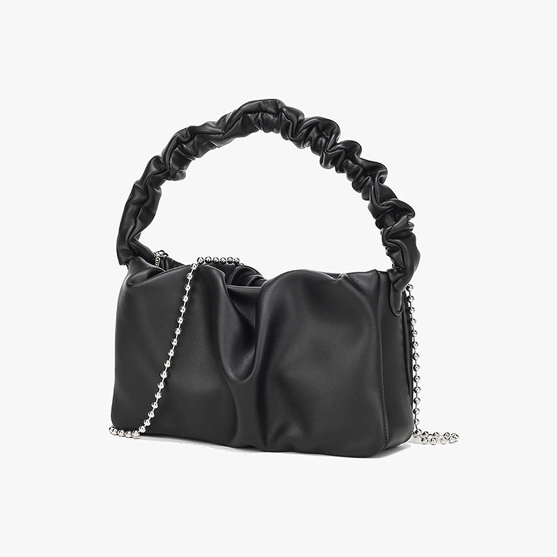 Women’s Slouch Vegan Leather Baguette Bags image 5