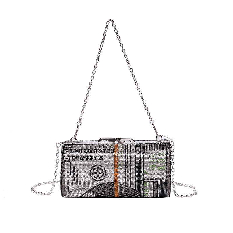 Women’s Rhinestones Cash Evening Clutch Bag image 4