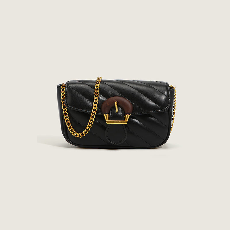 Women’s Quilted Mini Crossbody Bags with Buckle image