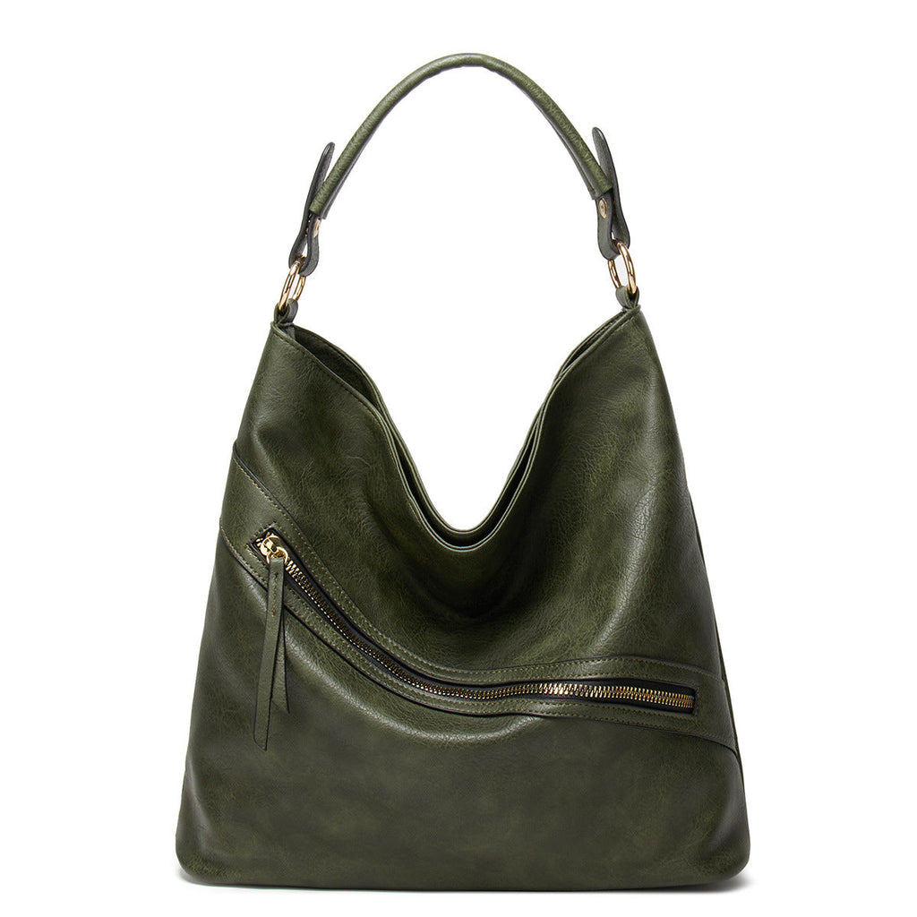 Women’s Vintage Vegan Leather Hobo Bags Shoulder Bags with Zipper image 7