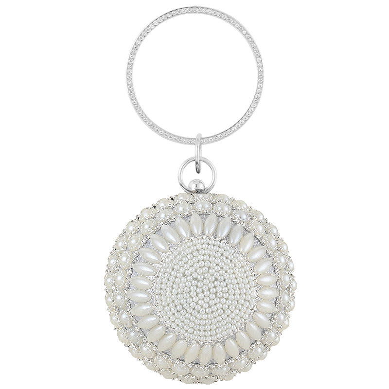 Women’s Round Beaded Evening Clutch Bag image 6