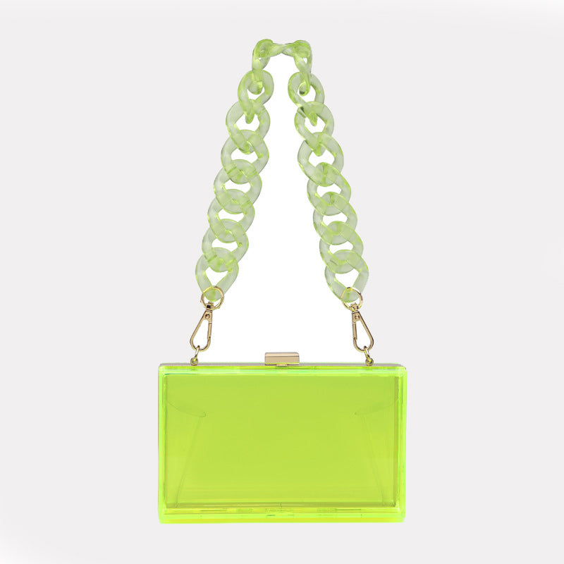 Women’s Square Clear Crossbody Clutch Handbags image 4