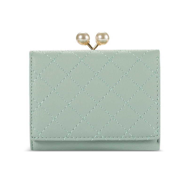 Women’s Quilted Vegan Leather Mini Coin Purse image 3