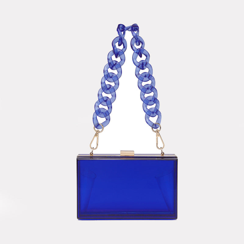 Women’s Square Clear Crossbody Clutch Handbags image 8