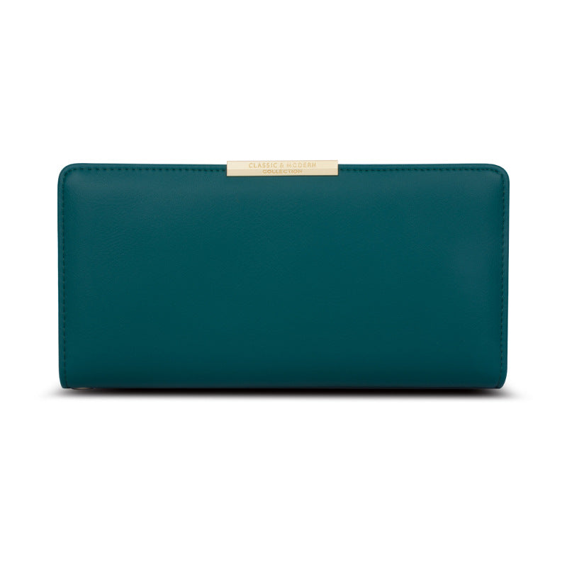 Women’s Vegan Leather Clutch Long Wallets image 3