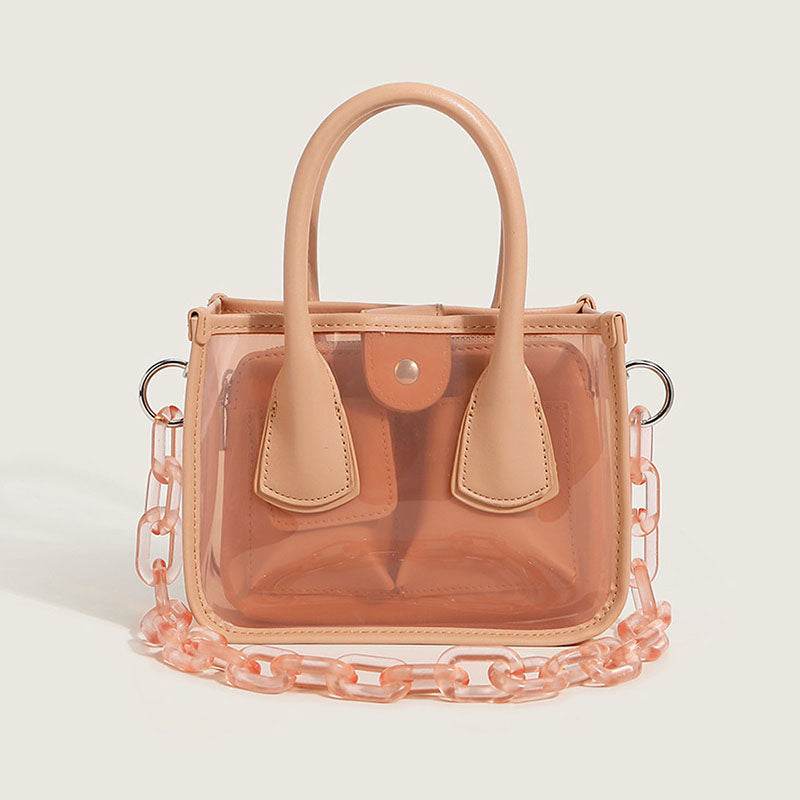 Women’s Clear Crossbody Handbag with Small Pouch image
