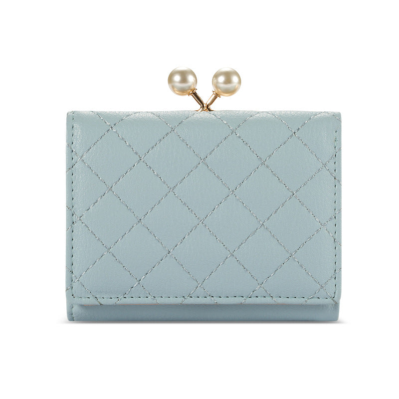 Women’s Quilted Vegan Leather Mini Coin Purse image 4