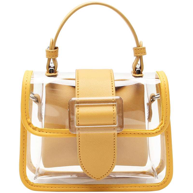 Women’s Clear PVC Handbag with Crossbody Chains image 3