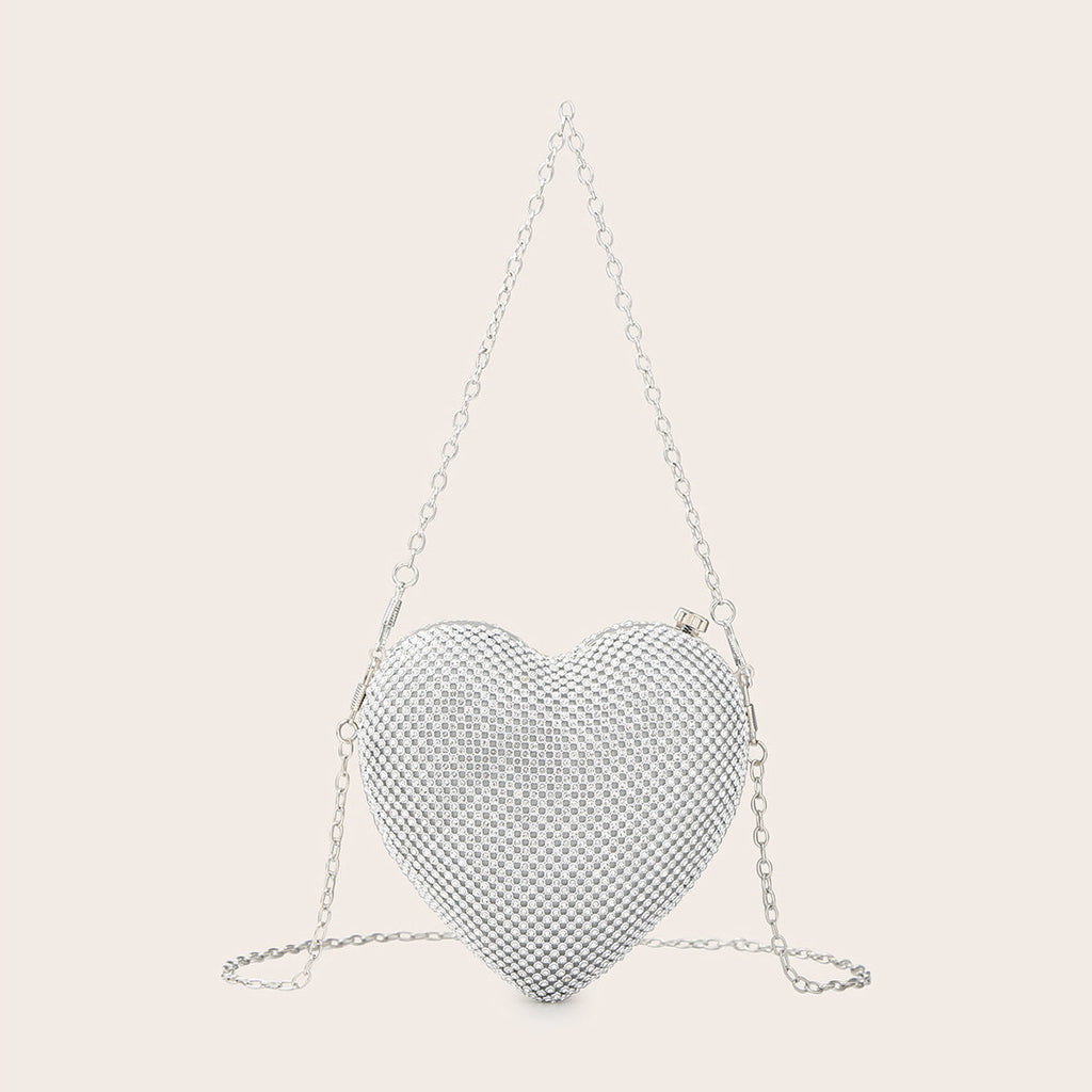 Women’s Heart Shape Evening Clutch Bag image 2