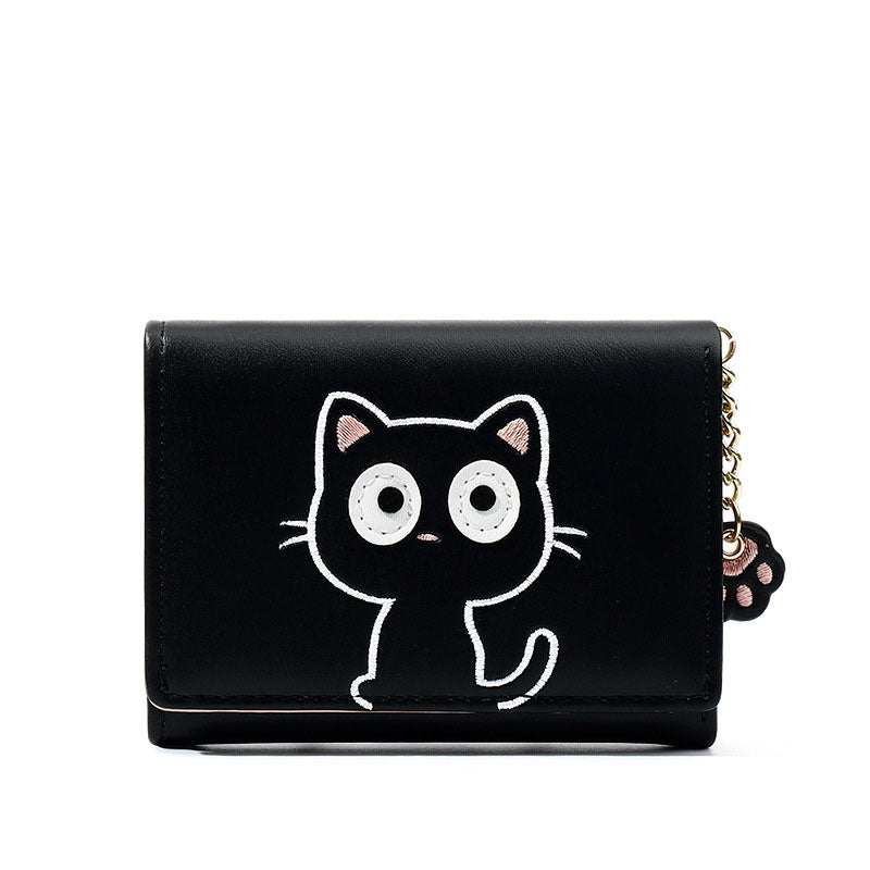 Women’s Vegan Leather Cute Cat Mini Purse image 5